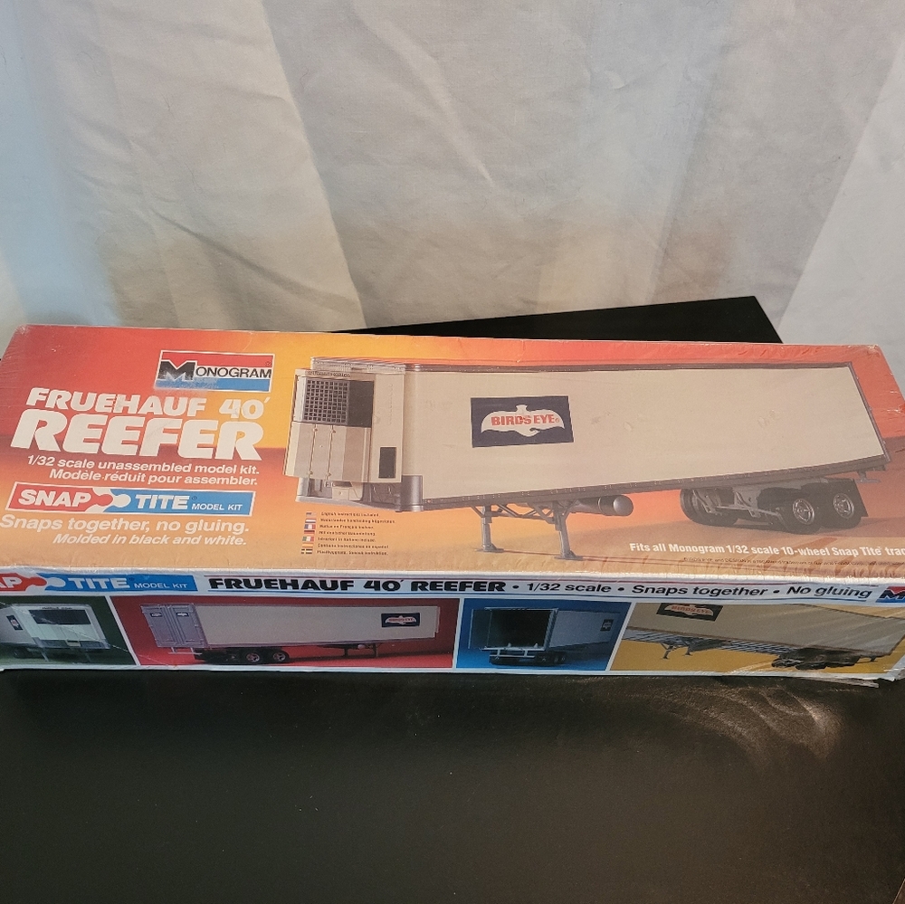 1980 Monogram Fruehauf 40' Reefer Model Kit 1206
